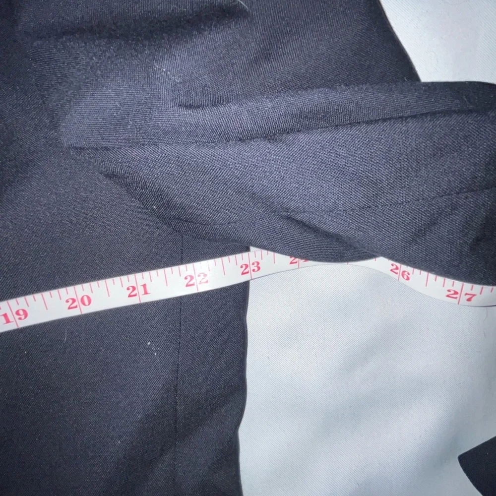 Oscar De La Renta Menswear WoolBlazer Suit Jacket Navy Blue Size 42 R